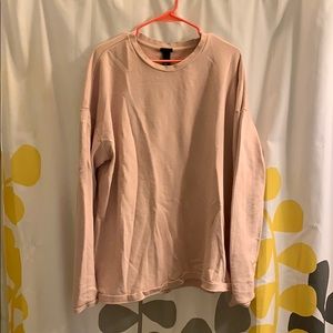 Pink crew neck sweatshirt